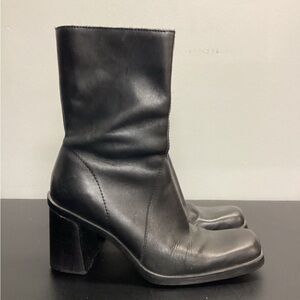 Vintage MIA Black Heeled Boots for Women